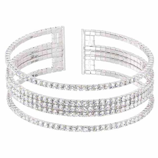 RHINESTONE FLEXIBLE BRACELET