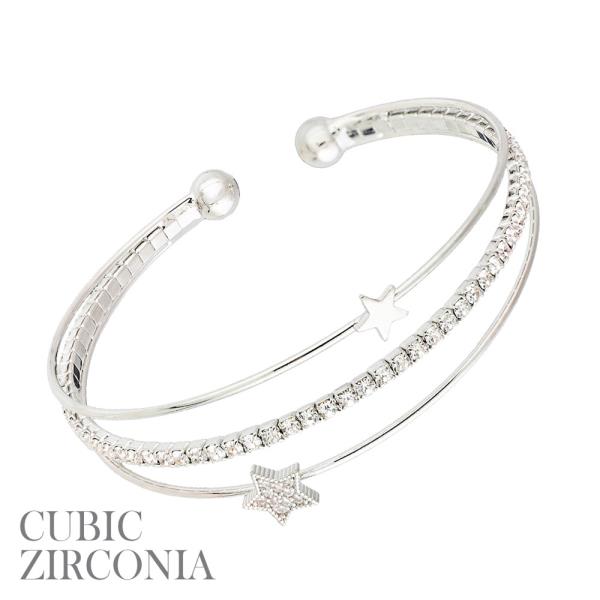 DOUBLE STAR RHINESTONE BRACELET