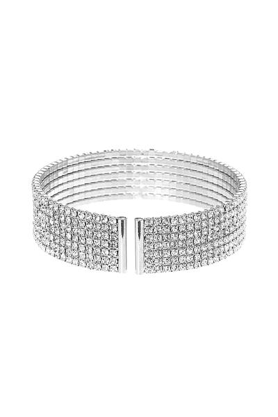 RHINESTONE 2MM 7 ROWM WIRE BRACELET