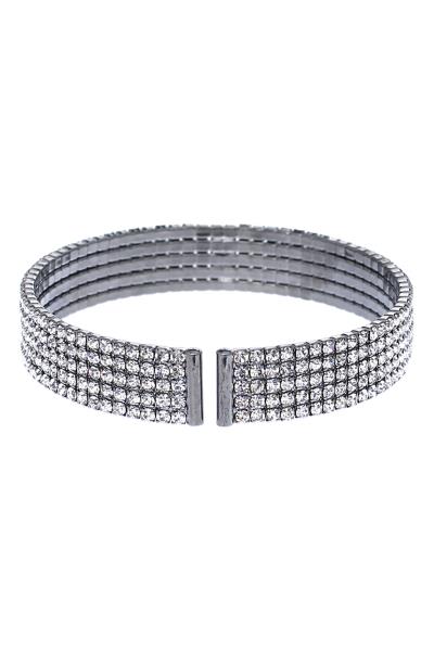 PAVE RHINESTONE CUFF BRACELET