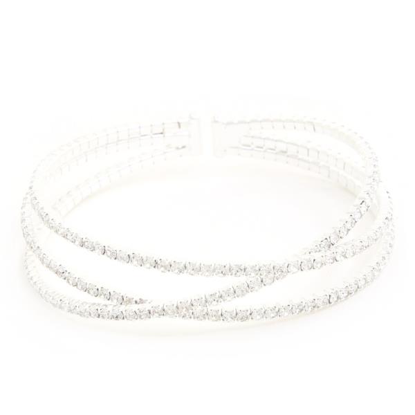 TRENDY MULTI LAYER RHINESOTNE BRACELET