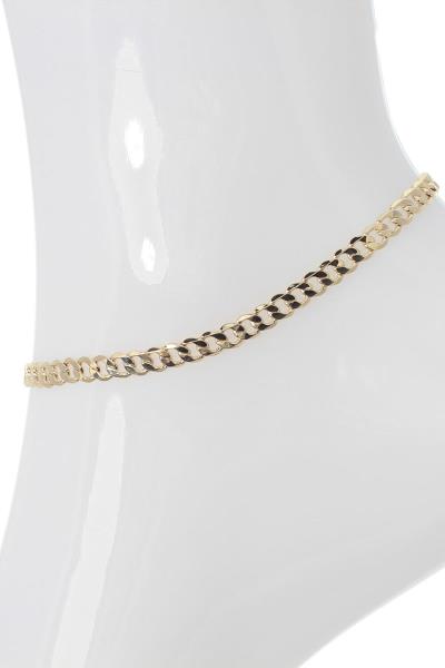 CUBAN LINK CHAIN ANKLET