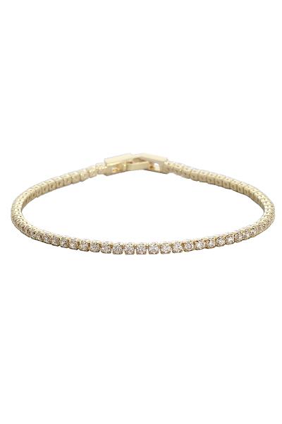 FASHION RHINESTONE 2MM 1 ROW BRACELET