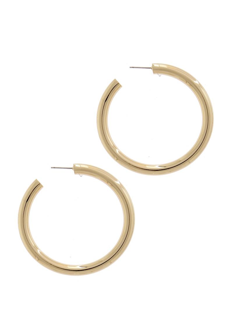 METAL HOOP EARRING