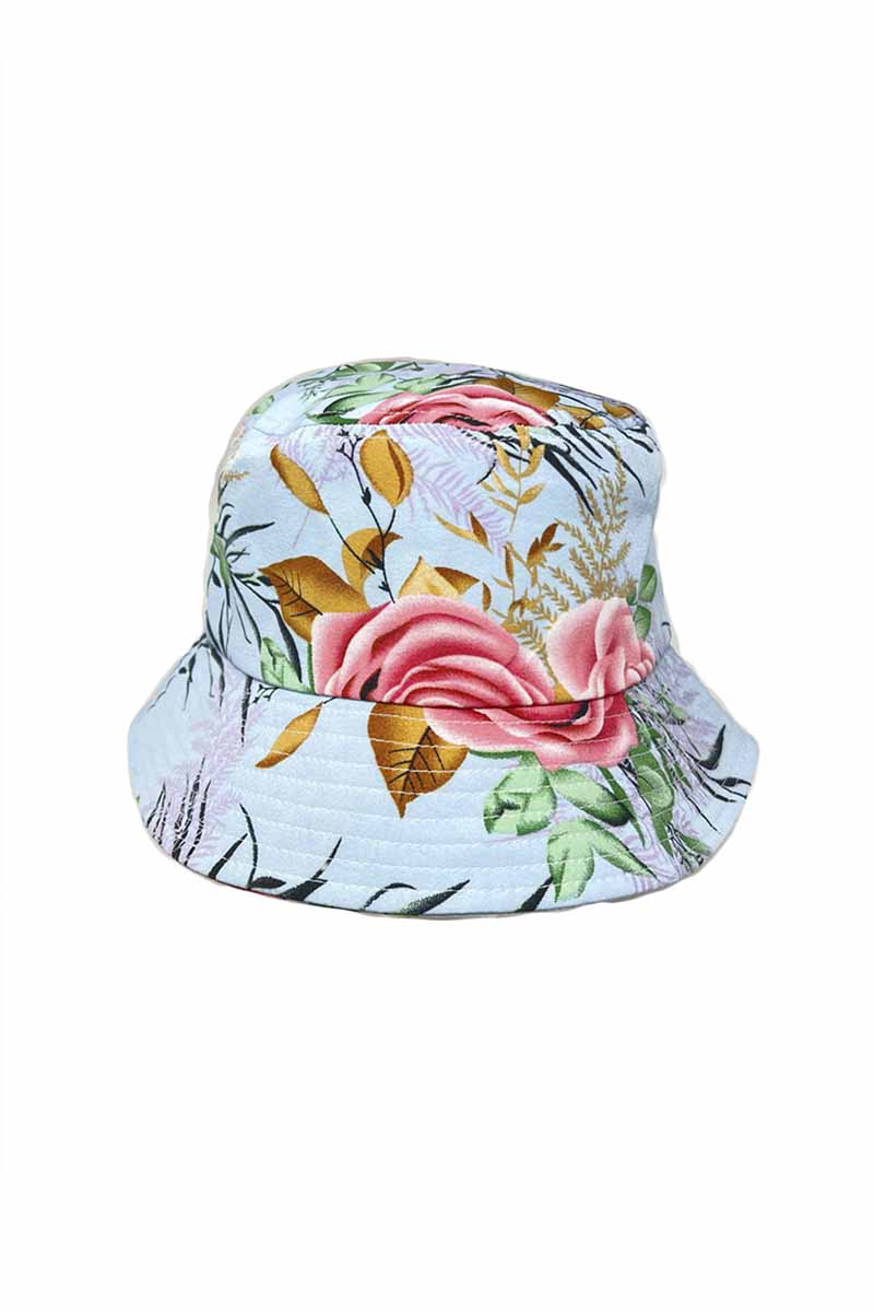 FASHION FLOWER PRINT BUCKET HAT