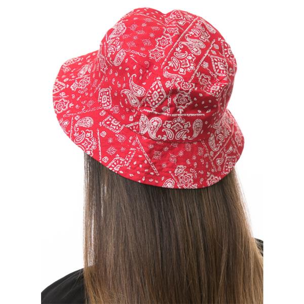 FASHION PAISLEY PRINT BUCKET HAT