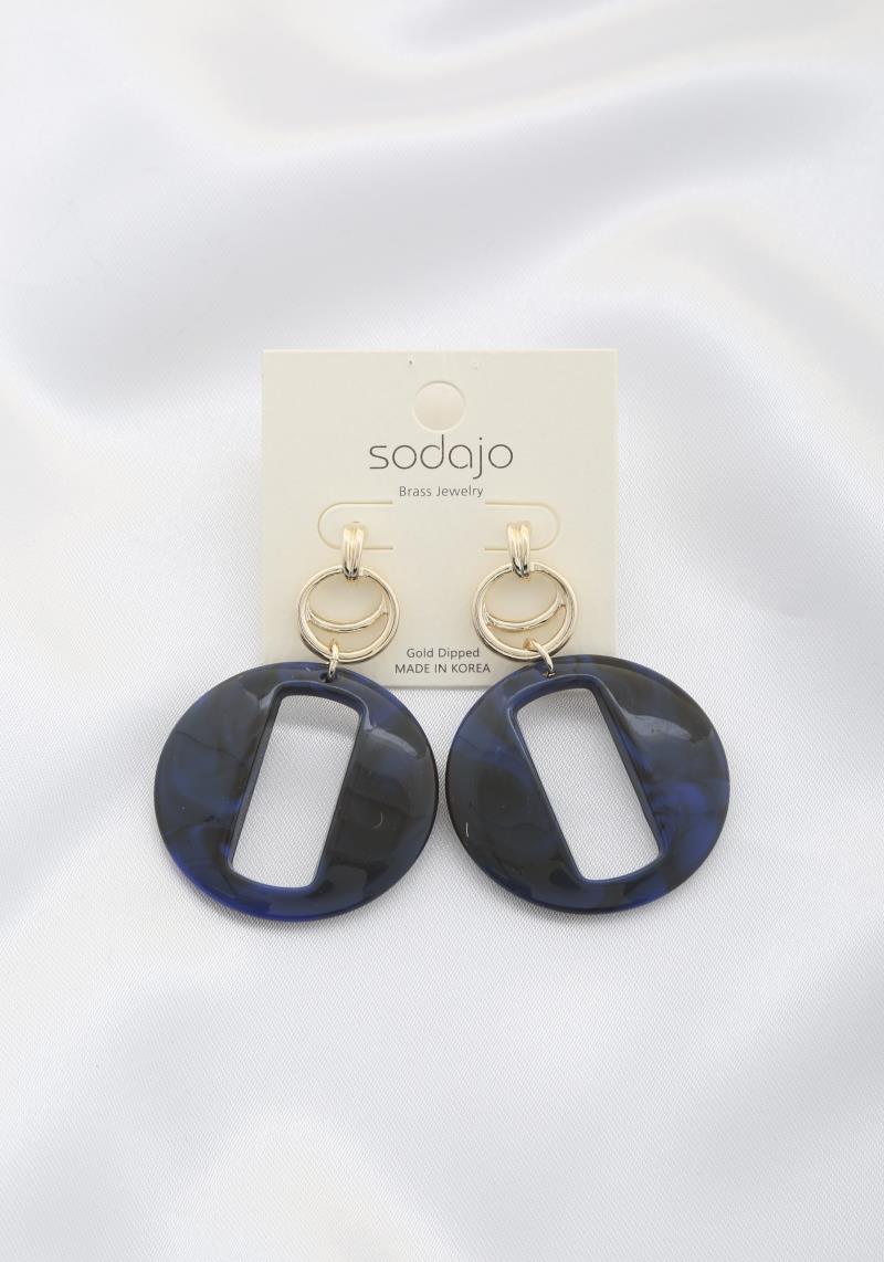 SODAJO ROUND DANGLE EARRING