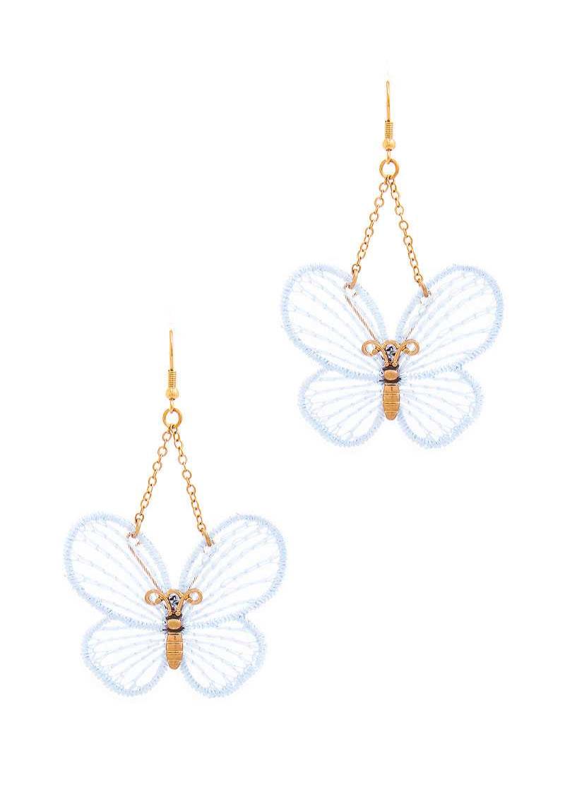 FASHION STYLISH HYBRID BUTTERFLY DANGLE EARRING