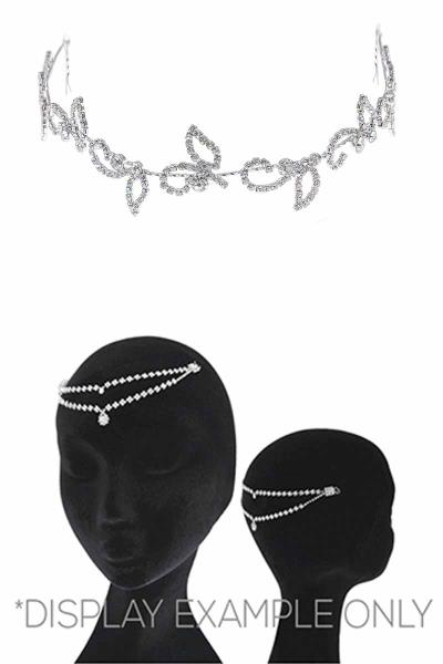 RHINESTONE BUTTERFLY HAIR PIN HEADBAND