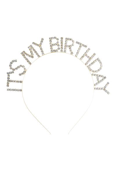 RHINESTONE ITS MY BIRTHDAY HAIR HEADBAND