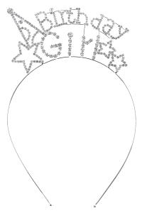 RHINESTONE BIRTHDAY GIRL HEADBAND