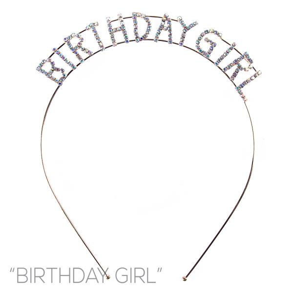 BIRTHDAY GIRL RHINESTONE HEADBAND
