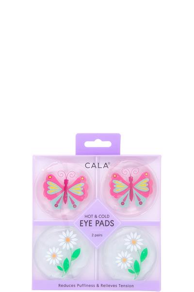 FLOWER BUTTERFLY HOT COLD EYE PADS 2 PAIRS SET