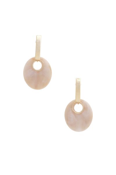 SODAJO SOFT TEXURE OVAL EARRING