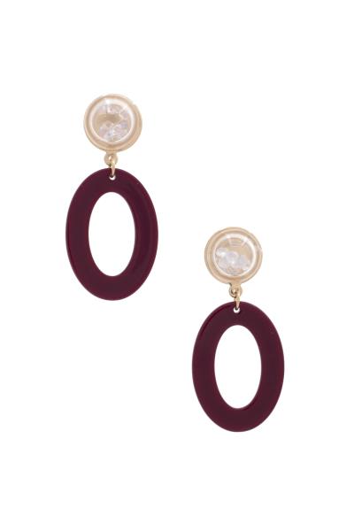 SODAJO OVAL DANGLE EARRING