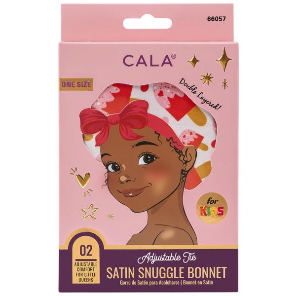 CALA FOR KIDS SATIN SNUGGLE BONNET HEART CREAM POPS