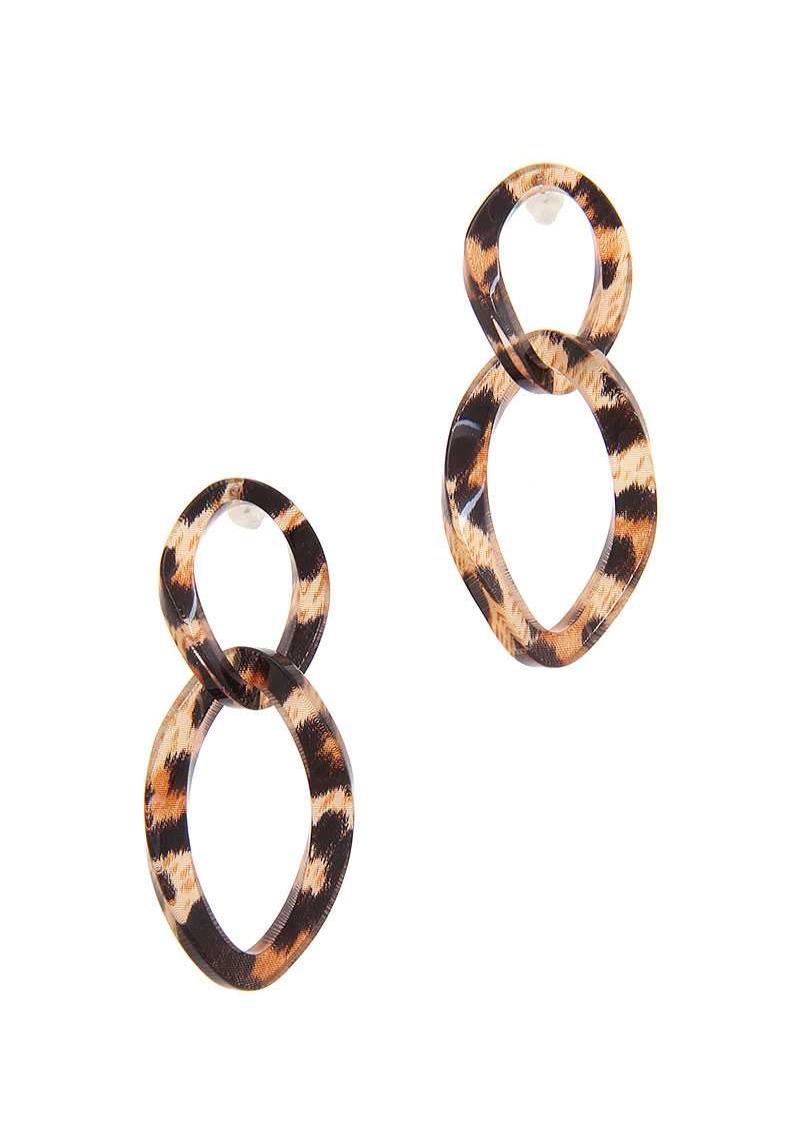 SODAJO ACETATE LINKED EARRING