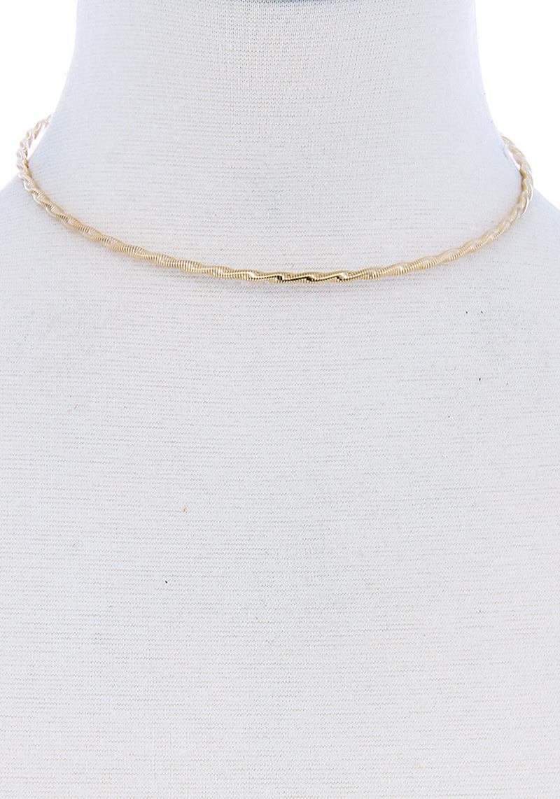 SODAJO FAWHION TWISTED CHOKER NECKLACE