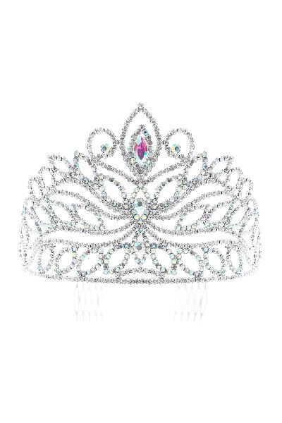 RHINESTONE CROWN CHIC TIARA