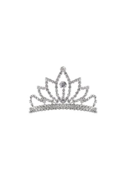 BRIDAL RHINESTONE CROWN MINI TIARA