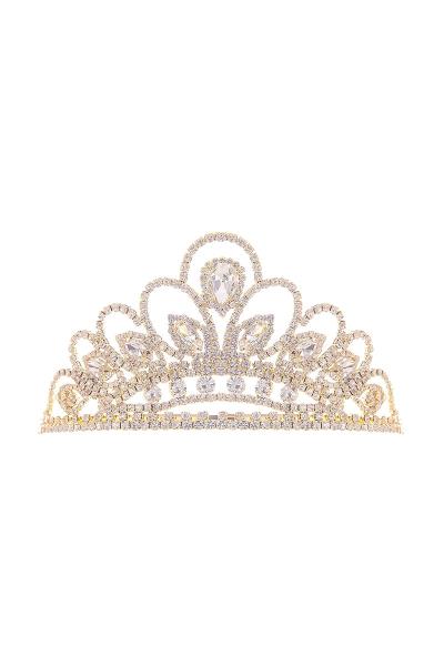 RHINESTONE PRINCESS BRIDAL WEDDING CROWN TIARA