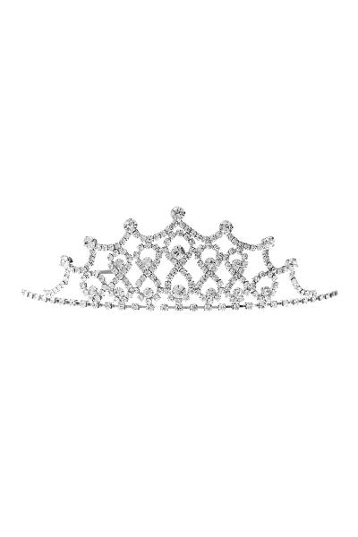 RHINESTONE PRINCESS BRIDAL WEDDING CROWN TIARA