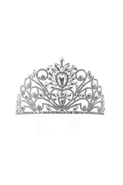 BRIDAL CROWN WIDE TIARA