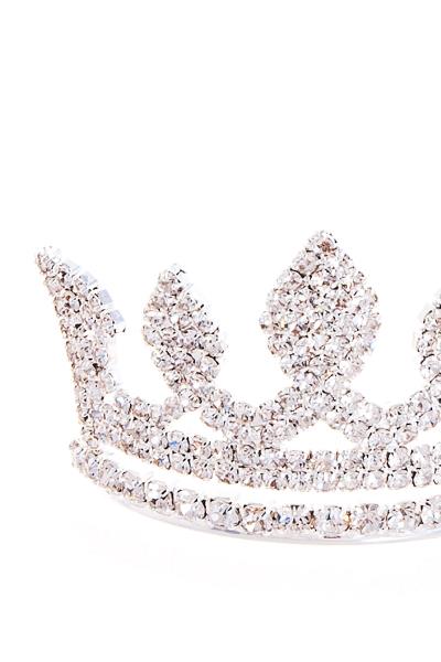 MULTI RHINESTONE CUTE CROWN TIARA HAIR CLAW
