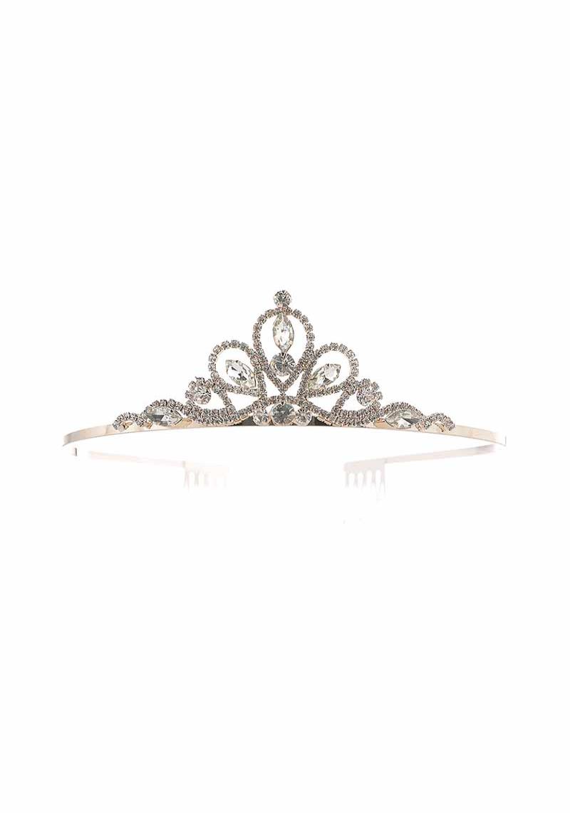 RHINESTONE CROWN TIARA