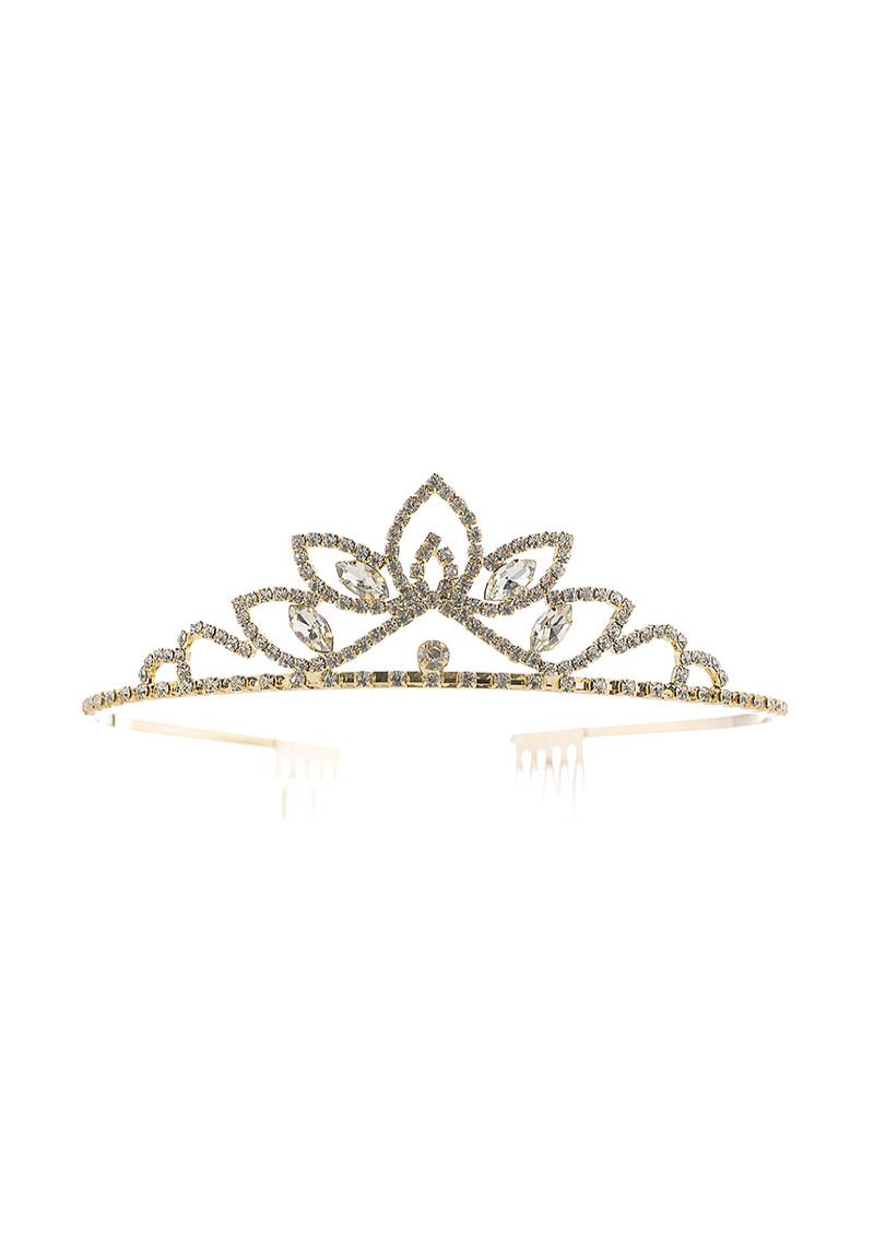 RHINESTONE PRINCESS BRIDAL WEDDING CROWN TIARA