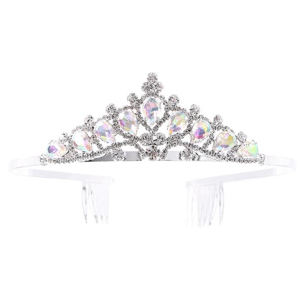 LUXURY RHINESTONE CRYSTAL CROWN TIARA