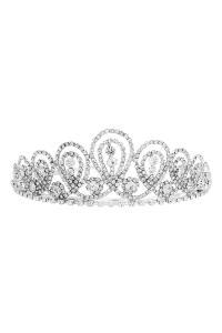 LUXURY RHINESTONE CRYSTAL CROWN TIARA