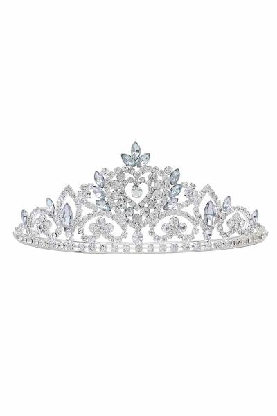 RHINESTONE CRYSTAL BRIDAL ELEGANT CROWN TIARA