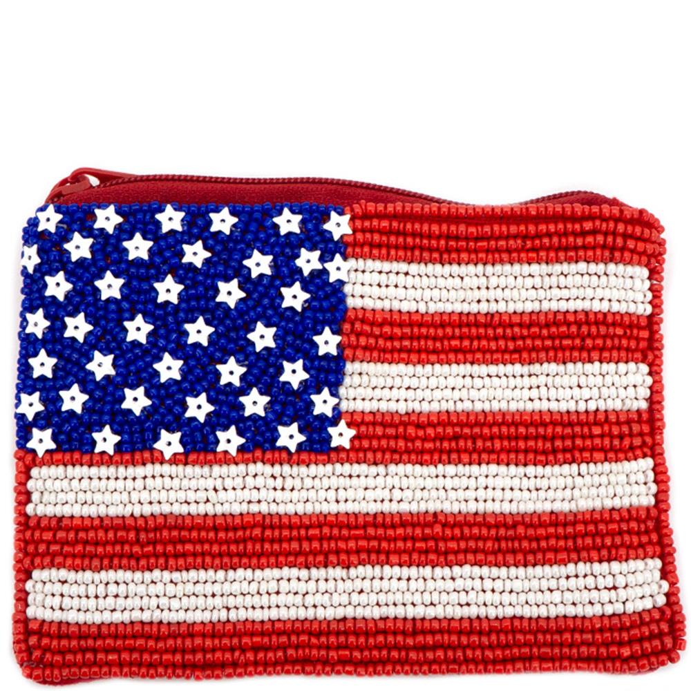 USA FLAG COIN BAG