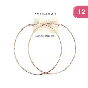 FASHION 90MM HOOP EARRING (12 UNITS)