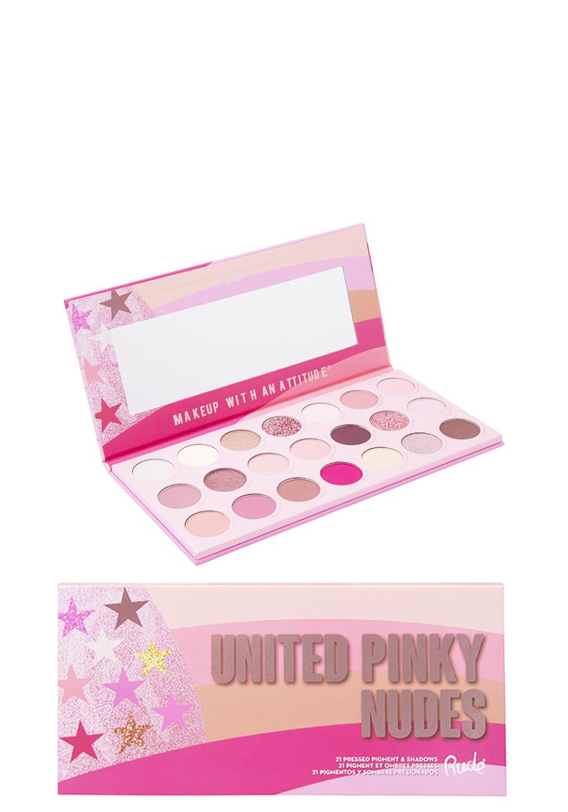 UNITED PINKY NUDES 21 PRESSED PIGMENT AND SHADOWS PALETTE