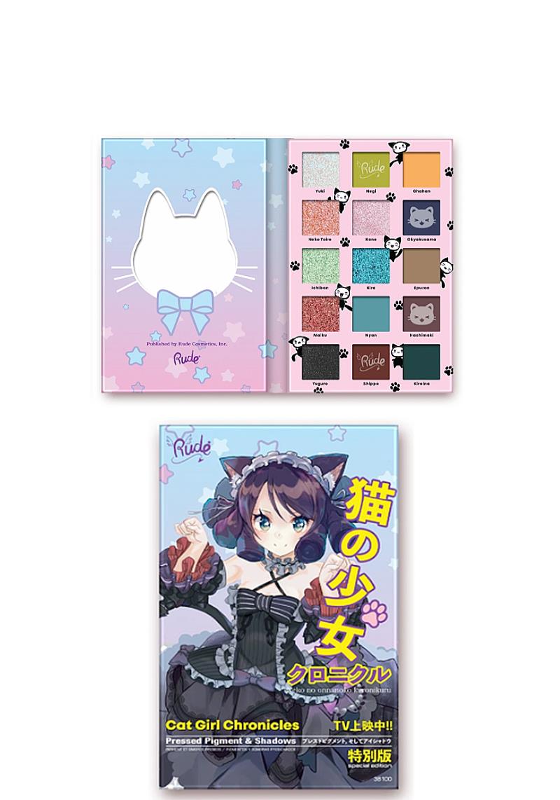 MANGA COLLECTION PRESSED PIGMENTS AND SHADOWS - CAT GIRL CHRONICLES
