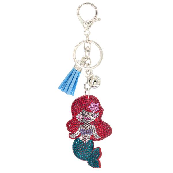 MERMAID PUFFY BLING KEYCHAIN