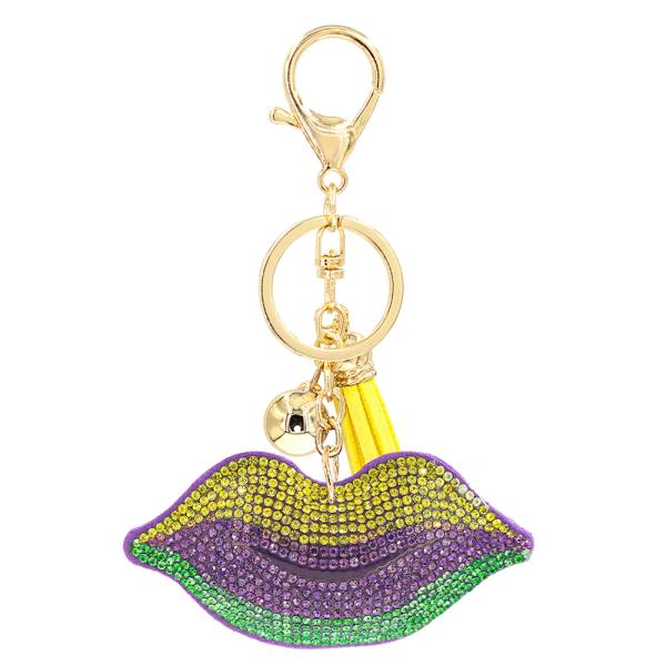 RHINESTONE LIPS KEY CHAIN