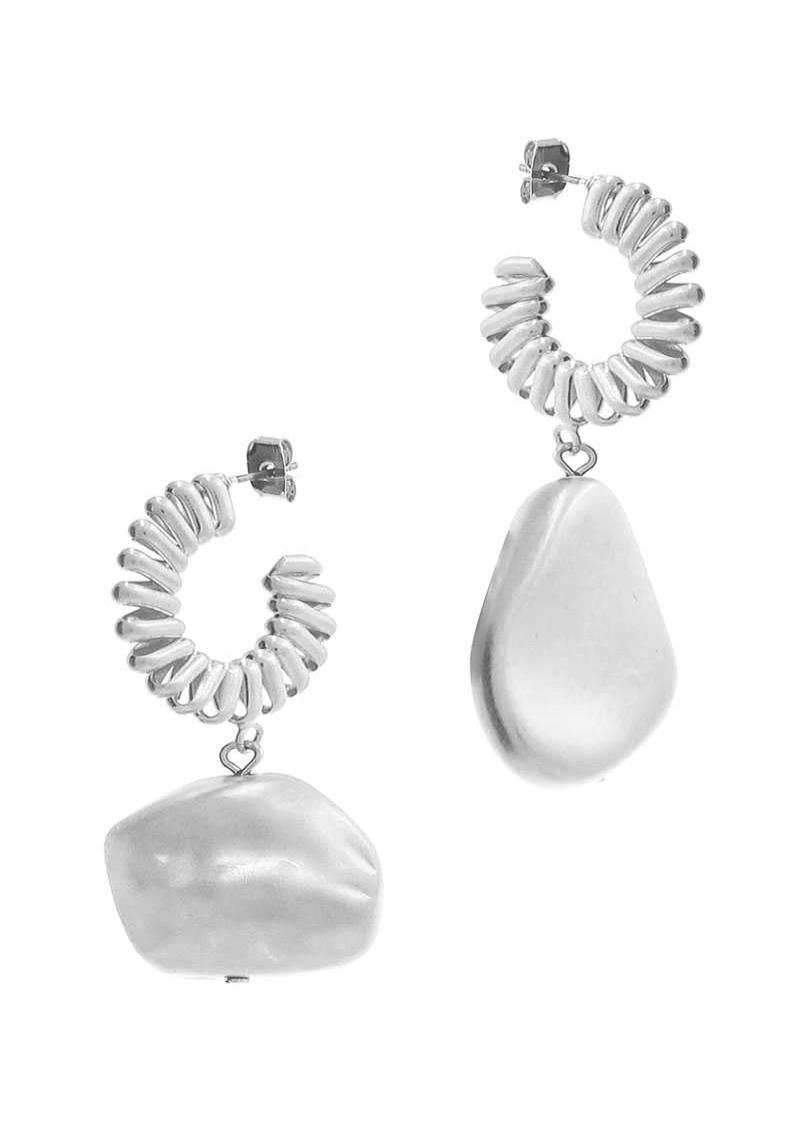 SODAJO STONE SHAPE DROP FASHION EARRING