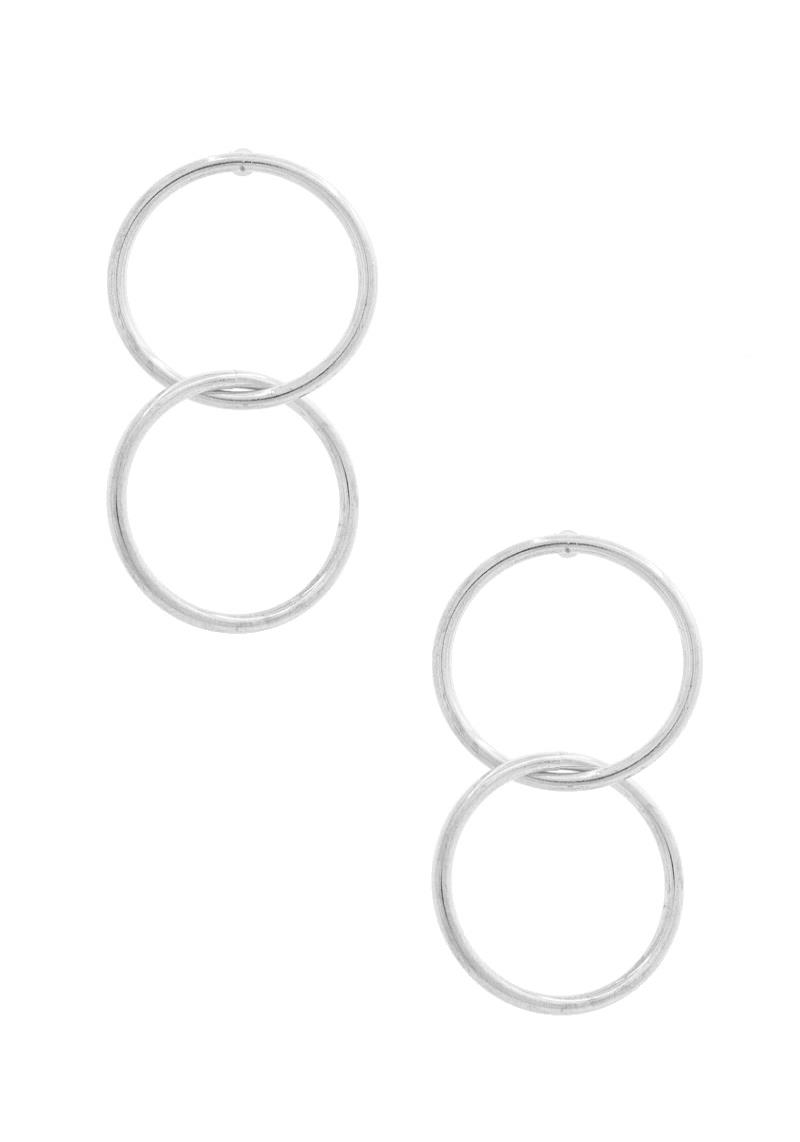 DOUBLE CIRCLE LINK EARRING