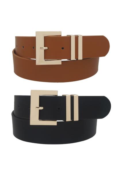SQUARED OUT BUCKLE DUO BELT