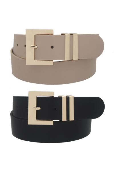 SQUARED OUT BUCKLE DUO BELT