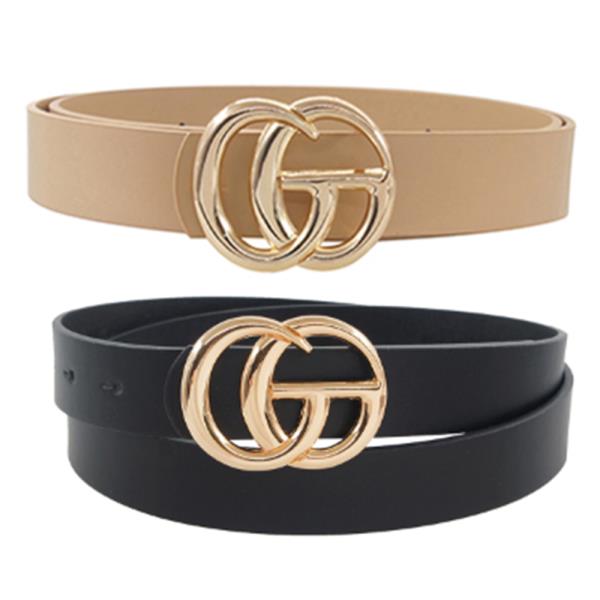 2 PCS. STYLISH BUCKLE BELT SET