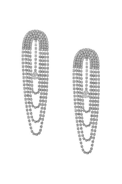 LAYERED DANGLE CRYSTAL RHINESTONE EARRING