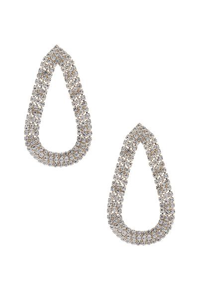 RHINESTONE TEARDROP EARRING