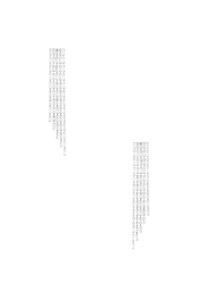 CRYSTAL BAGUETTE 5 LINE DROP EARRING