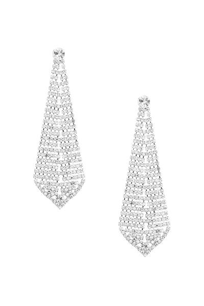 RHINESTONE CHANDELIER DROP EARRING