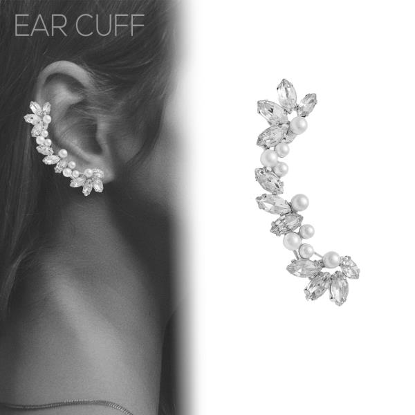 MARQUISE SHAPE RHINESTONE EAR CUFF