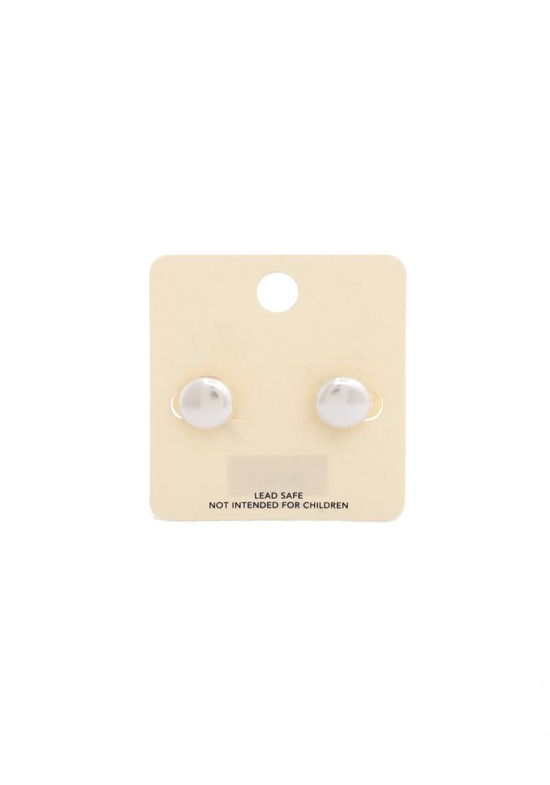 ROUND PEARL CLIP EARRING